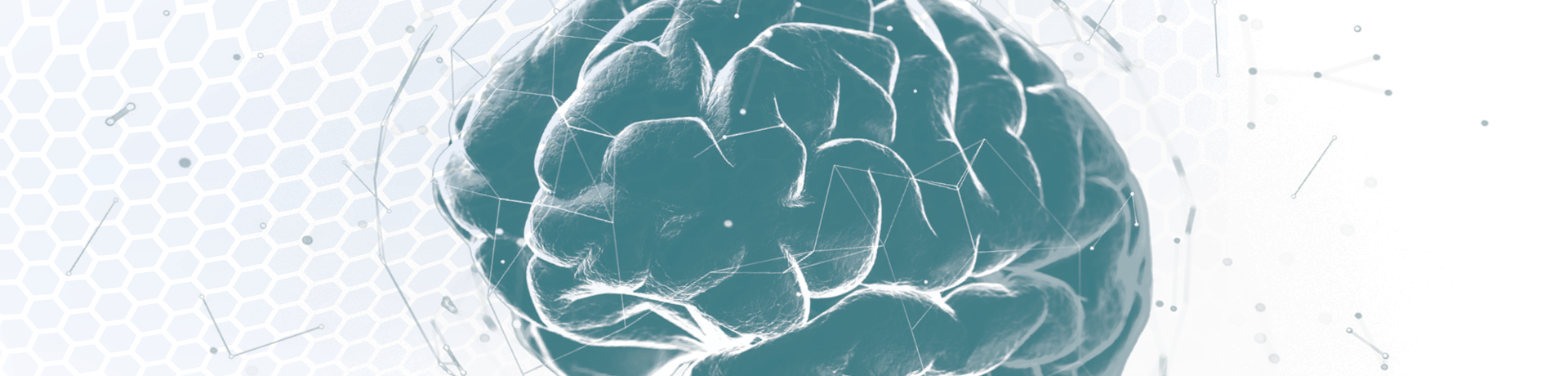 A depiction of a brain processing information