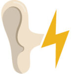 graphic of 'loud noise'