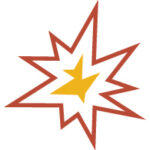 Graphic of a 'bang' sound