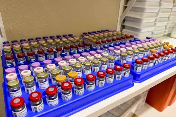 Various vials used for allergy testing at Joplin ENT